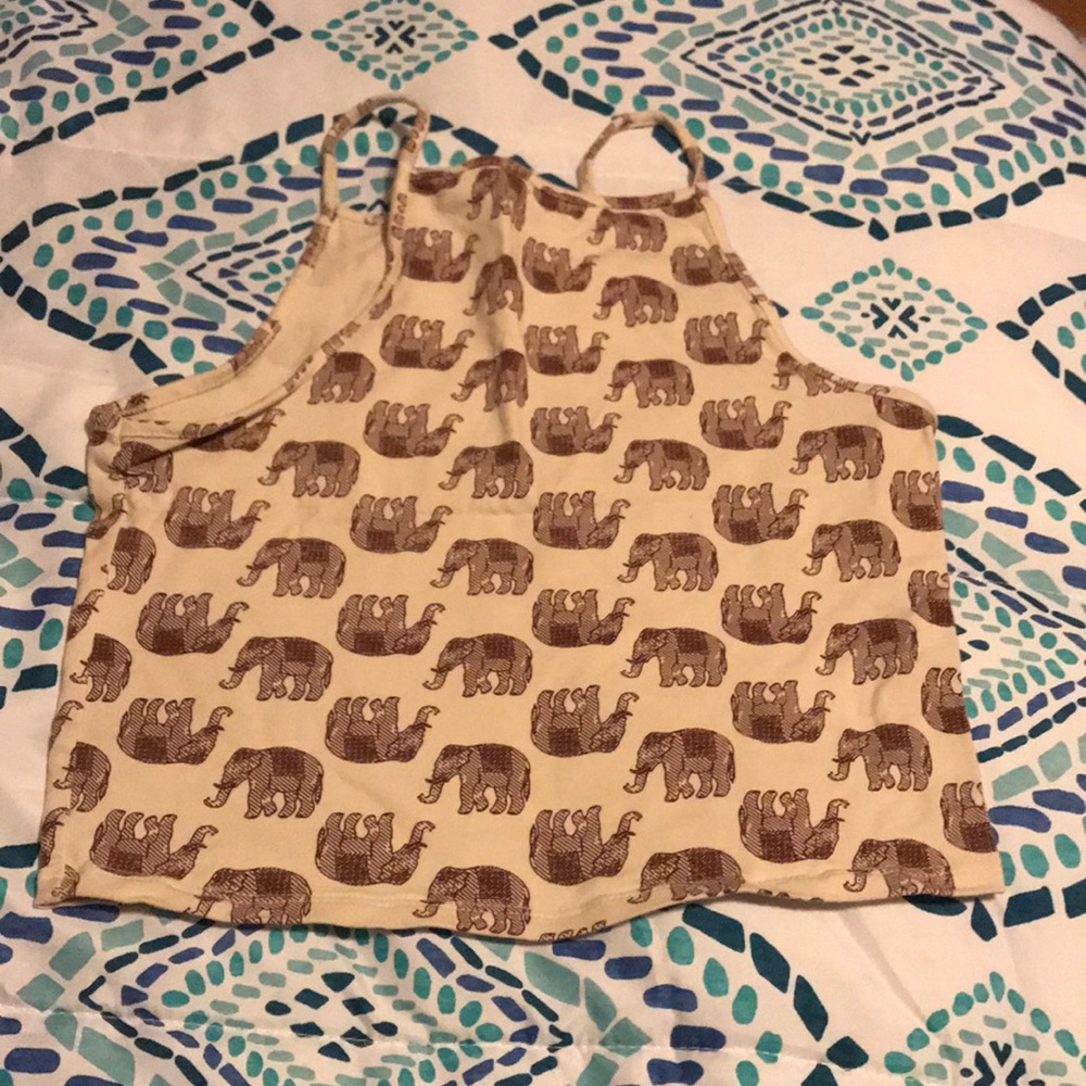 Elephant crop top